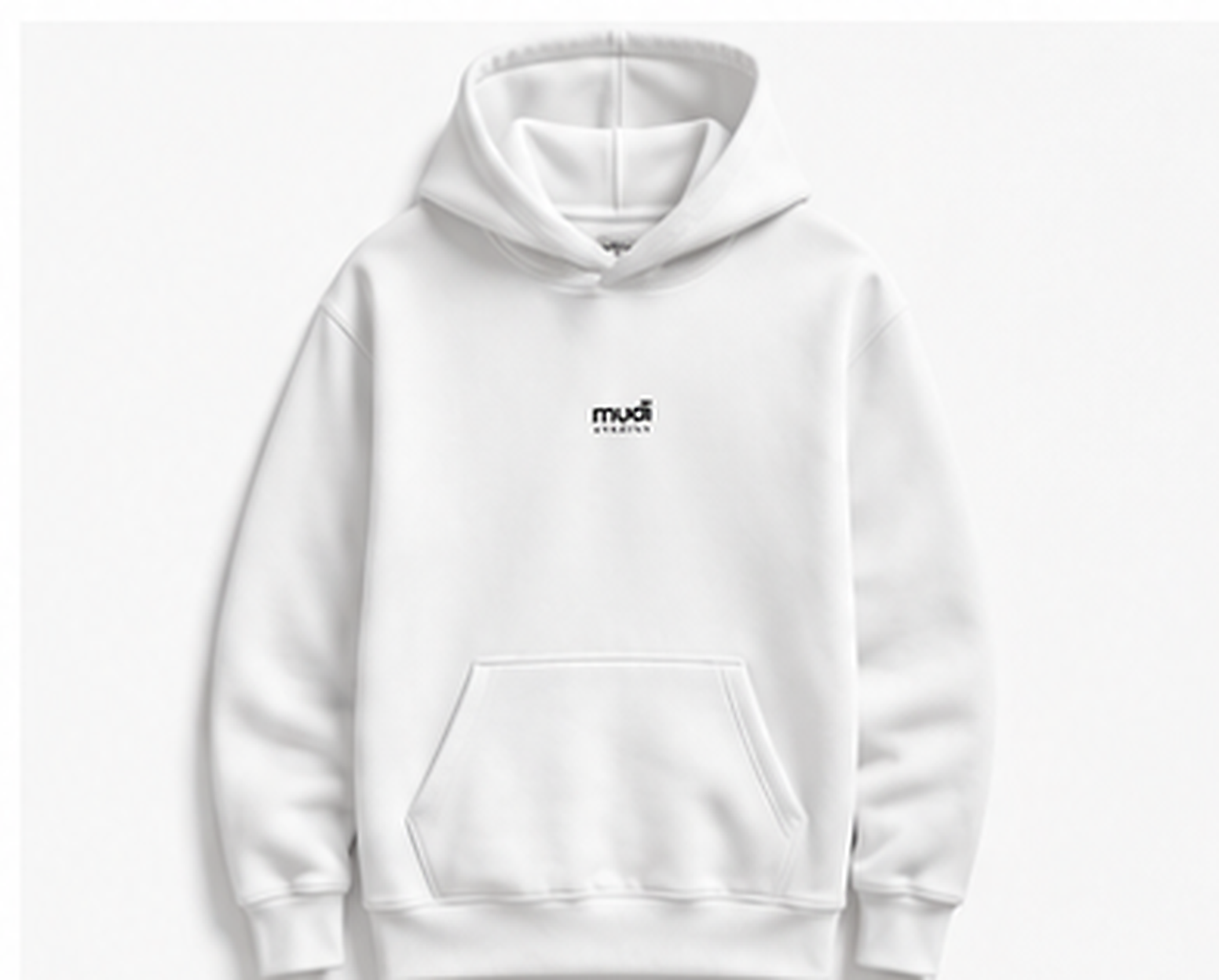 Mudi Studios Original White hoodie
